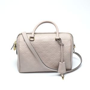 Louis Vuitton Speedy Bandouliere 25 Monogram Emplant Beige NM Shoulder Bag